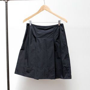 BCBG Maxazira Pleated Black Skirt with Pockets